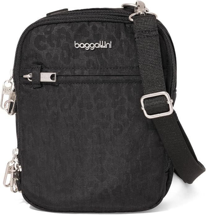 Baggallini Securtex® Anti-theft Mini Everything Crossbody Bag, 6.3"x8.25" Rfid, Locking Zippers & Cut-resistant Strap by baggallini