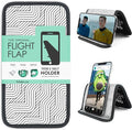 Airplane Phone Holder - Foldable Phone Stand for Plane Travel | Aluminum Build, 9 x 5 in. Mono Lines, Tabletop Mount Desk, Plane Tray Seat back, Treadmill, Fits iPhone Cell Phone by FlightFlapbyFolden