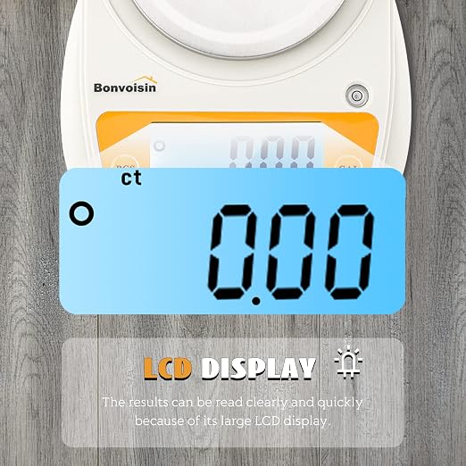 Digital Lab Scale 600g x 0.01g Precision Electronic Scale LCD Display Analytical Balance Jewelry Scale Scientific Scale 0.01g Accuracy - Image 5