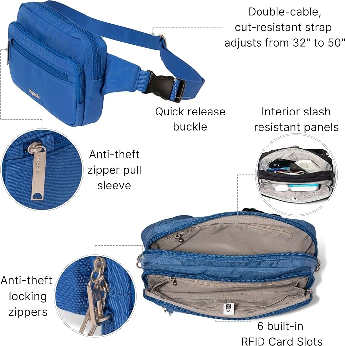Baggallini Securtex Anti-Theft Belt Bag - Image 3