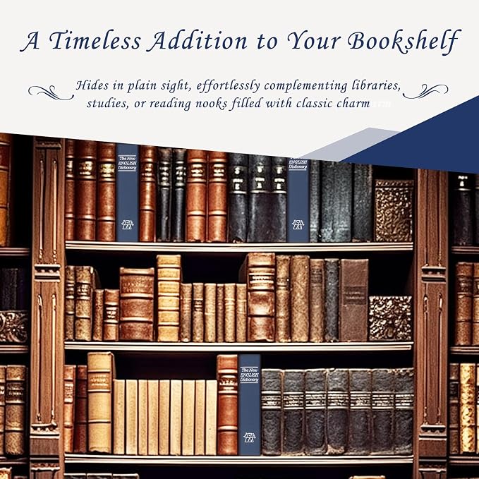 Tahoe trails Book Safe with Key Lock, Portable Metal Safe Box, Dictionary Diversion Book Safe,Secret Book Hidden Safe,9.5" x 6.1" x 2 .2" - Image 3