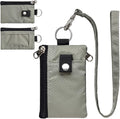 CHENSPRX Minimalist RFID Blocking Small Wallet with ID Window,WaterResistant Zip Id Case Wallet with Lanyard Keychain for Cards,Cash,Travel,Women,Men by CHENSPRX