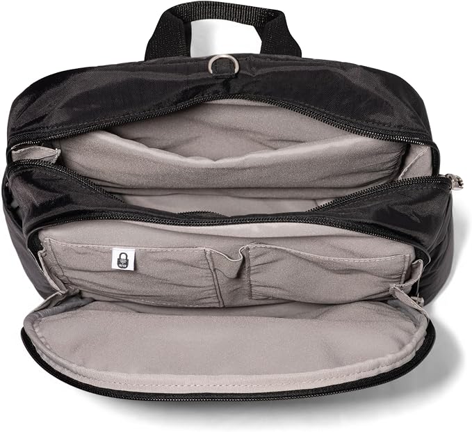 Securtex Anti-Theft Getaway Backpack - 9.4"x13"x5" Travel Safe Bag w/Locking Zippers, Slash-Resistant, RFID - Image 8
