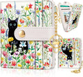 Jogjam Cute Black Cat Rfid Women Wallet, Small Slim Credit Card Holder | PU Leather Bifold Cash Zipper Coin Pocket ID Window, for Female Ladies Teen Girls Girly Gifts by Jogjam