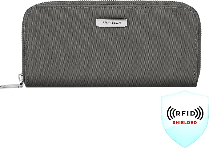 Travelon RFID Blocking Single Zip Wallet - Image 2