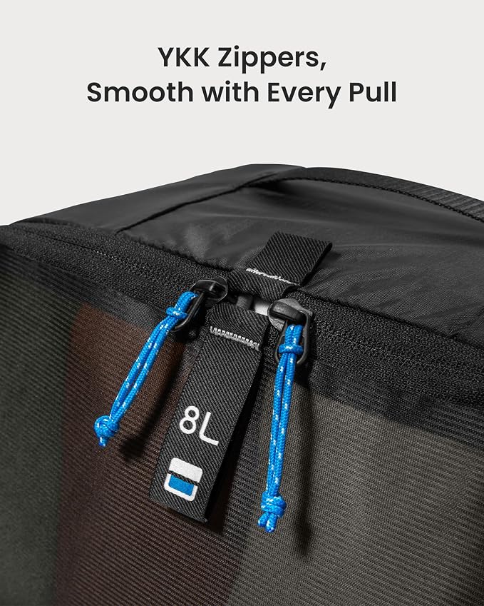 tomtoc 3 Set Packing Cubes for Travel, Compression Expandable Organizers | Odor-resistant Travel Bag Pouch for Backpack & Suitcase, Luggage Organizer Accessories for Travel Essentials Storage - Image 9
