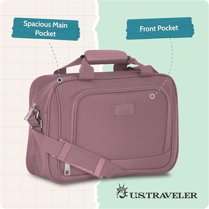 U.S. Traveler Rio 14" Travel Tote Bag, Lightweight 1200D Carry-On Bag for Women & Men - Image 7