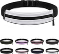 Fitgriff® Running Belt V2 for Men & Women - Slim Fanny Pack, Phone Holder for Jogging, (Fits All Cell Phones) - Money Belt, Runners Waist Pouch (White, One Size (Waist 24.4 – 43.3 inches)) by FITGRIFF