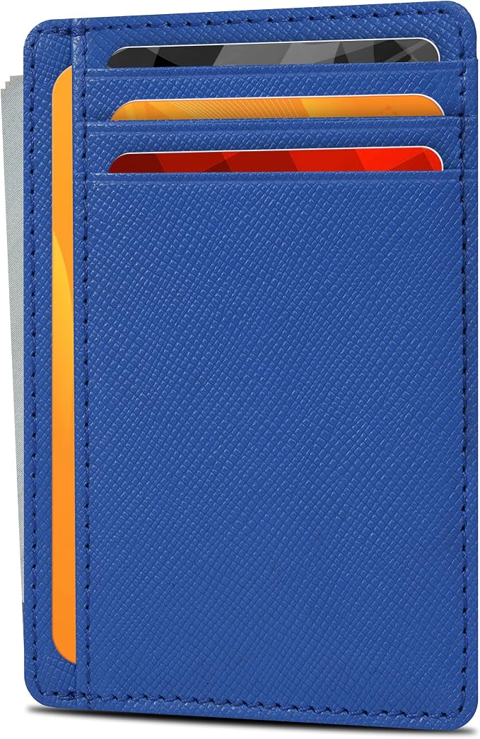 Slim Minimalist Leather Wallet RFID Blocking Front Pocket Card Holder by OakLeathers