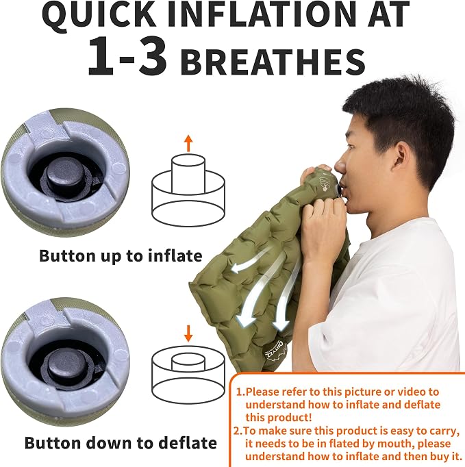 Inflatable Seat Cushion Lightweight Airplane Seat Cushion | Stadium Seat Travel Cushion for Climbing Hiking Office Airplane - Image 4