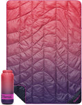 Rumpl Travel Puffy Blanket, Ultra-Packable Travel-Size Warmth and Comfort, Berry Fade by Rumpl