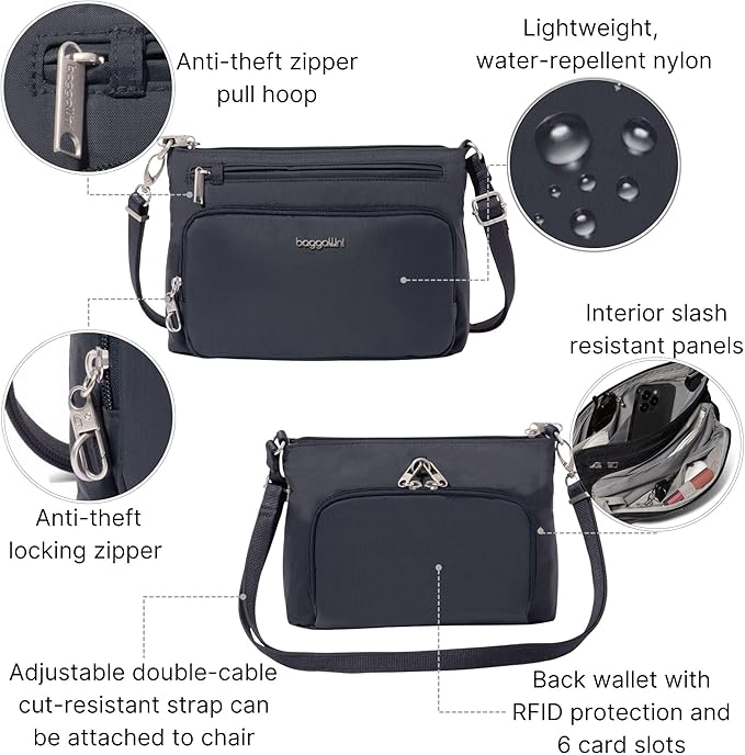 Baggallini Securtex Anti-Theft Keepsake Crossbody - Image 3