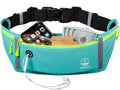 Running Belt Slim Fanny Pack Jogging Pouch Phone Holder Waist Pack - Cyan by Unknown