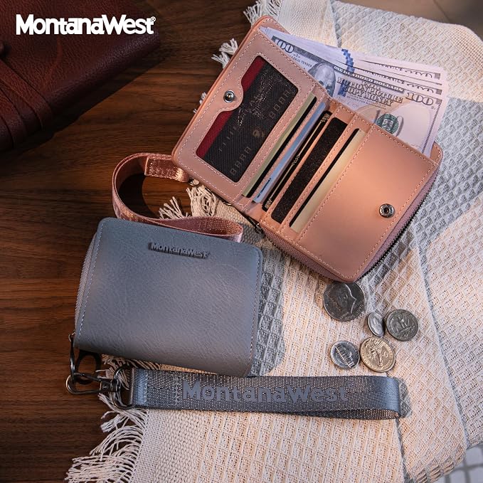 Montana West Small Wallet for Women Female Ladies with a Detachable Wristlet Women's Wallet with Rfid Blocking Lining Minimalist Lightweight & Easy to Carry - Image 2