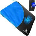 Gel Seat Cushion for Long Sitting, Pressure Relief for Sciatica, Tailbone, Coccyx & Back Pain, Office Chair, Wheelchair, Car & Truck – Standard Size Blue Gel by SelectSoma