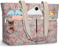 HUANLANG Large Beach Bags for Women Pool Bag with Zipper, Waterproof Sandproof Beach Tote Travel Bag with Wet Pocket by HUANLANG