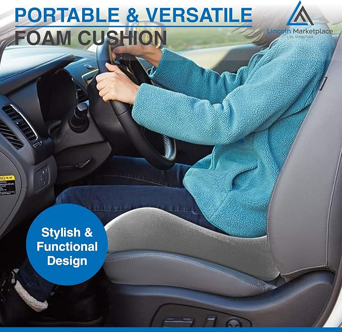 Extra-Dense Memory Foam Seat Cushion – Ergonomic Design for Pain Relief, Posture Support & Pressure Reduction – Experience All-Day Comfort by Lincoln Marketplace - Image 8