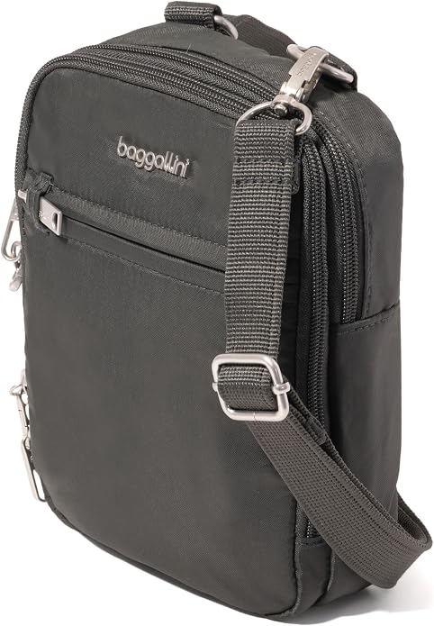 Baggallini Securtex® Anti-theft Mini Everything Crossbody Bag, 6.3"x8.25" Rfid, Locking Zippers & Cut-resistant Strap - Image 7