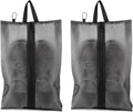 2 Pack Shoe Bags for Travel, Sneaker Bags, Waterproof Travel Shoe Bags with Zipper for Packing, Golf Shoe Dust Bags for Man and Women, Medium, Black by Quatish