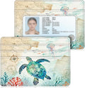 FINTIE Slim Minimalist Front Pocket Wallet RFID Blocking Credit Card Holder | Card Cases with ID Window for Men Women, underwater world by Fintie