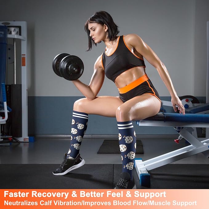FEYHAY Copper Compression Socks (8 Pairs) 15-20 mmHg Circulation is Best Athletic & Daily for Men & Women, Running, Climbing - Image 3