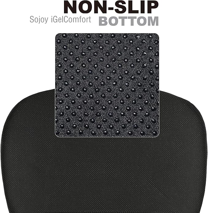 Truck Seat Cushion – Gel Memory Foam Seat Pad with Lumbar & Back Support, for Office Chair, Car & Semi-Truck, Pain Relief & All-Day Comfort - Image 9