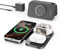 2026 Traveling Portable Wireless Mag-Safe Fast Charging Station | Magnetic 3 in 1 Charger for iPhone 17 16 15 14 13 12 Pro Max Plus,Apple Watch Series & Air pods 4 3 2 Pro-Gifts for Family by RYND