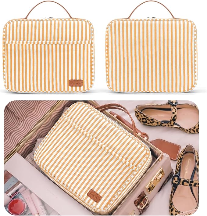 Hanging Travel Toiletry Bag,Large Capacity Cosmetic Travel Toiletry Organizer for Women with 4 Compartments & 1 Sturdy Hook,Perfect for Travel/Daily Use/Christmas - Image 6