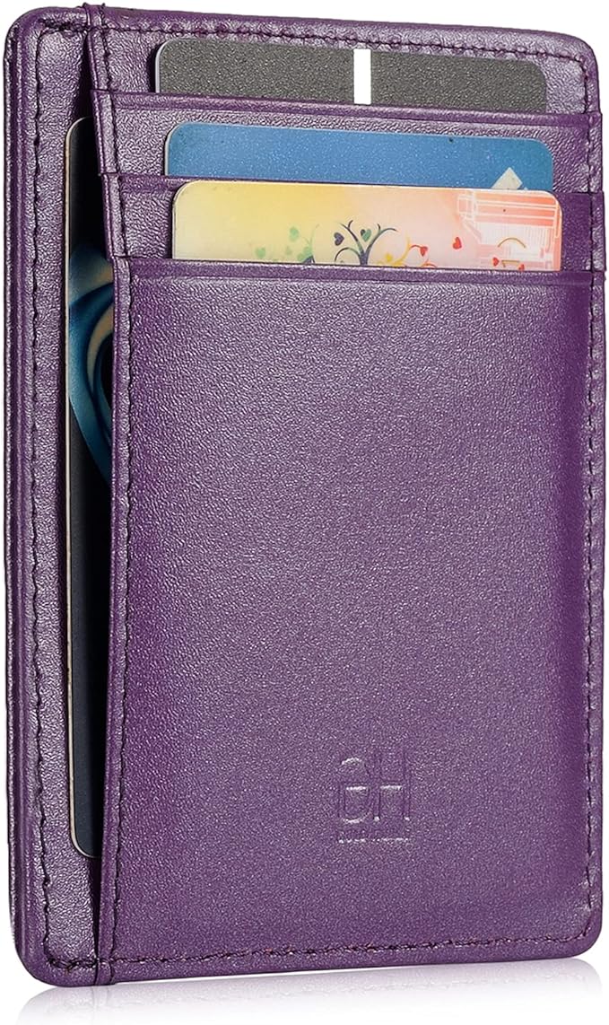GH GOLD HORSE Slim RFID Blocking Card Holder Minimalist Leather Front Pocket Wallet for Women | Slim by GH+GOLD+HORSE