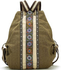 Goodhan Women Canvas Backpack Daypack Casual Shoulder Bag, Vintage Heavy-duty Anti-theft Travel Backpack by Goodhan