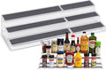 Oizeir Expandable Spice Organizer Rack - 3-Tier - Clear Adjustable Tiered Shelf Spices Organization for Kitchen Cabinet and Pantry Storage by Oizeir