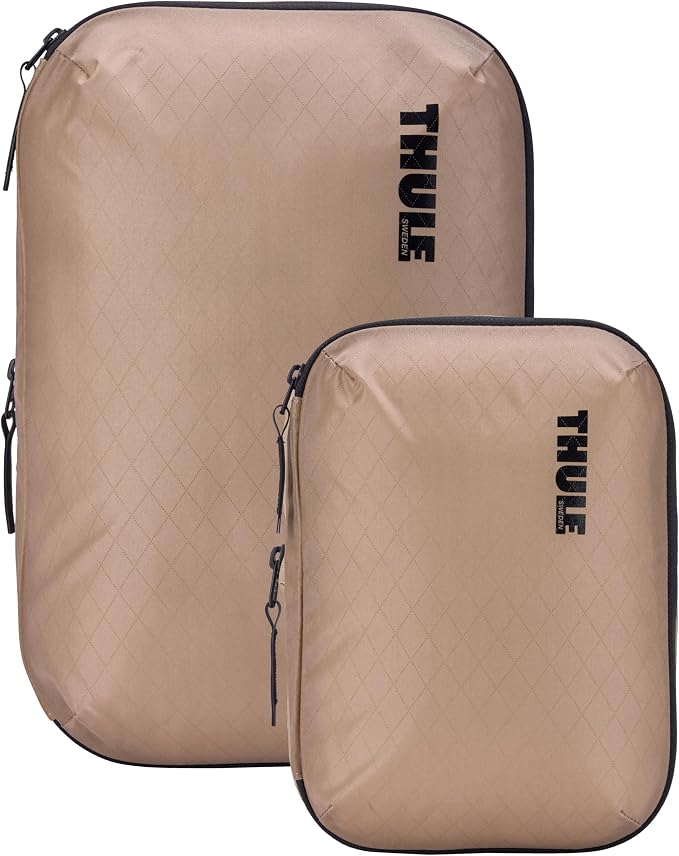 Thule Compression Packing Cube Set, Includes Size Small & Medium, Semitransparent Fabric, Easy to Pack - Image 2