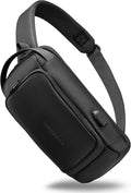 VGOAL Sling Crossbody Bag Anti-Theft Chest Shoulder Backpack for Men | Waterproof,Combination Lock,USB Charge Port,Minimalist,Fits 9.7 inch Ipad,Casual,Suitable for Business,Travel,Cycling by VGOAL
