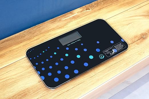 NewlineNY Trendy Wave Mini Bathroom Scale + Travel Slip Case, SBB0721M-NYTW + NY-MSS101-BBL - Image 8