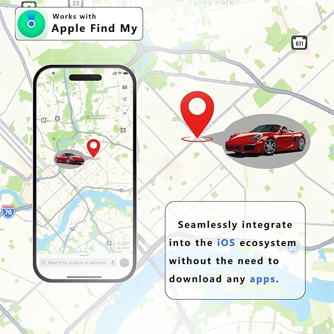 Super Magnetic! 360 Days of Battery Life! Apple Find My Subscription-Free GPS Car Locator - Waterproof and Drop-Proof, Stealth Tracking, 1 Year Only Replacement Not Repair - Image 3
