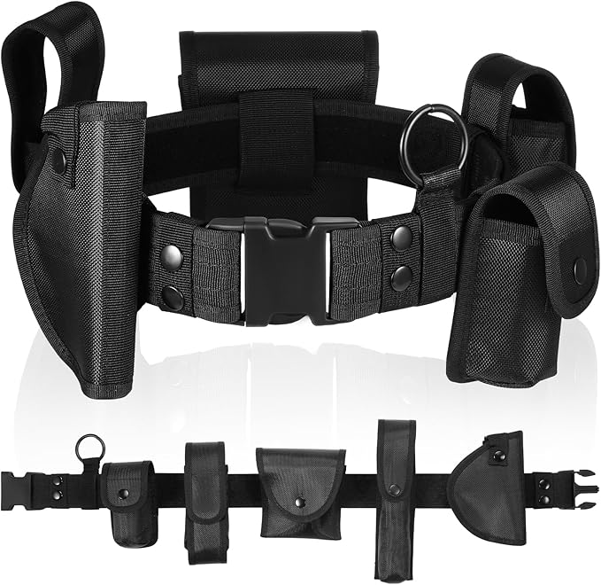 Police Security Duty Belts Correctional Officers Ultility Cop Costume Belt Law Enforcement for Women Men Hunting by abcGoodefg