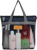 Mesh Shower Caddy Bag Portable Hanging Toiletry and Bath Organizer with Zipper for Travel, Gym, Camping, College Dorms, Beach by TOPASION