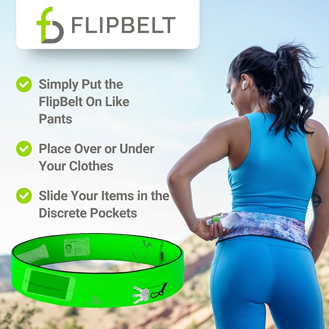 FlipBelt Classic Running Belt, Phone Holder for Running, Money Belt Pouch - Image 6