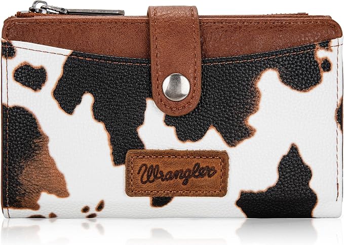 Wrangler Wallet for Women Bifold Card Holder with Zipper and ID Window by Wrangler%C2%AE