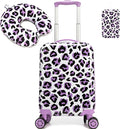 Kid's Luggage Set 2 Piece Suitcase Set Hardside Luggage with Spinner Wheels Girls Carry on Toddler Travel Rolling Suitcase with Neck Pillow Airline Approved by Unknown