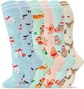 fenglaoda Compression Socks for Women Men Support Circulation 6 Pairs Socks For Nurse, Travel, Flight by fenglaoda