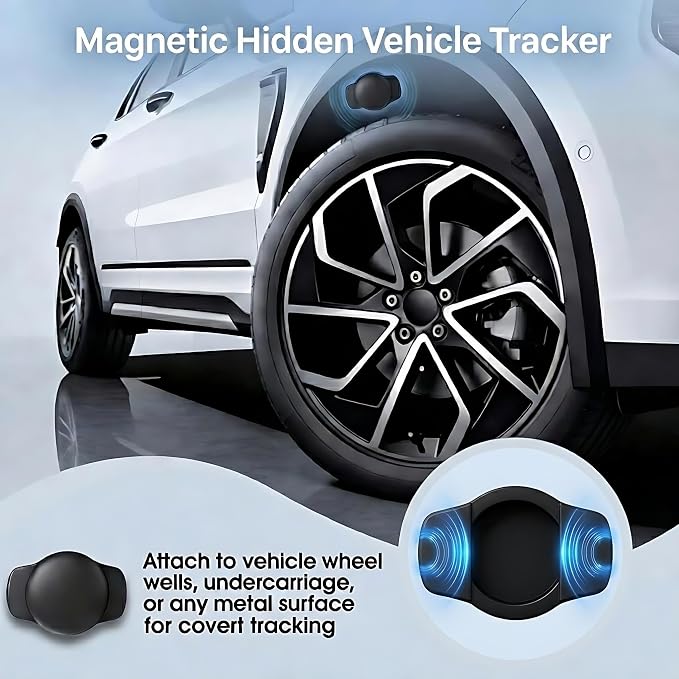 GPS Tracker for Vehicles Car Tracker Device for Apple Find My iOS Only | Undetectable Hidden Waterproof Worldwide Real-Time Tracking for Cars No Subscription No Monthly Fee Replaceable Battery - Image 5
