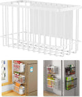 Magnetic Shelf Fridge Basket Bin for Washer Dryer Locker Whiteboard Cabinet | No Drilling No Assembly, Reusable Magnet Organizer Kitchen Laundry Storage Rack Container Holder Home Office Classroom by LIFEFAN