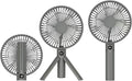 Quiet Handheld Desk Fan, Portable Fan Rechargeable, 12H Battery Life USB-C | 3000mAh hand held portable fan with digital display, 4 speeds and quiet airflow for desk, travel, dorm and office by Unknown