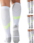 4 Pairs Compression Socks For Women and Men 20-30mmHg Graduated Compression Circulation Support Socks For Travel by Mosithings