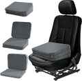 HOMBYS Adjustable Car Booster Seat for Short Drivers, 3 Heights for Different People, Adult Car Seat Cushions for Driving, Supportive Car Seat Pad for Lower Back Pain Reduce, (17"x13.8"x6.3", Grey) by HOMBYS