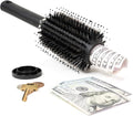 9“ Diversion Round Hair Brush with Secret Hidden Compartment, Safe Stash Box Container for Money, Jewelry, House Keys, Valuables, for Travel or Home Use by WYZworks
