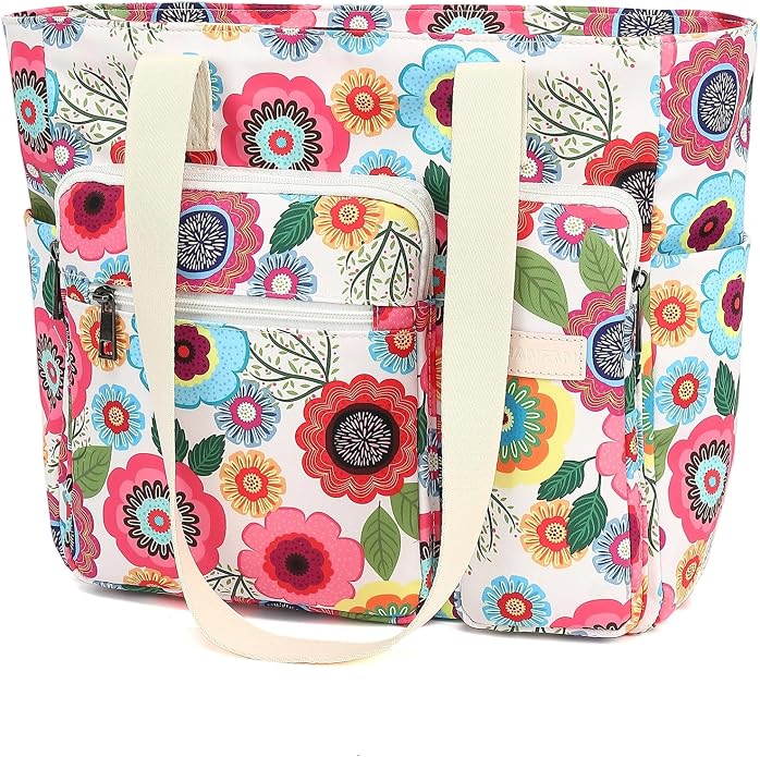 Women Tote Bag With Muti-Pockets,Lightweight Shoulder Bag,Large Capacity Handbag for Travel, Work, Gym - Image 6