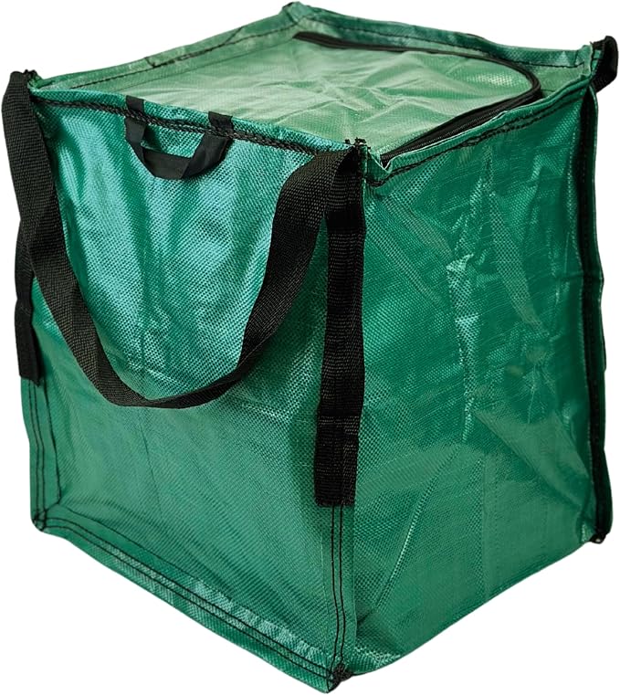 DURASACK 22-Gallon Zipper Top Heavy Duty Storage Tote Bags, Single, Green | Rugged Woven Polypropylene Moving Bag, Reusable Self-Standing Design, Holds up to 500 Pounds - Image 7