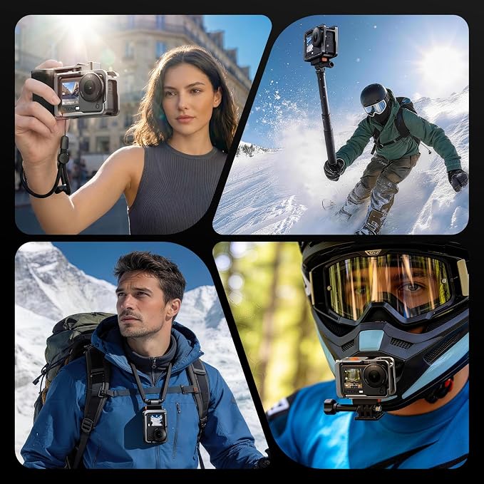 7RYMS 7RIG SC2 Metal Street Grip Kit for DJI Osmo Action 6 with Camera Cage | Handle Grip, Shutter Button, Quick Release, Cold Shoe Mount & 1/4" Thread,Action Camera Accessories for DJI Action 6 - Image 3
